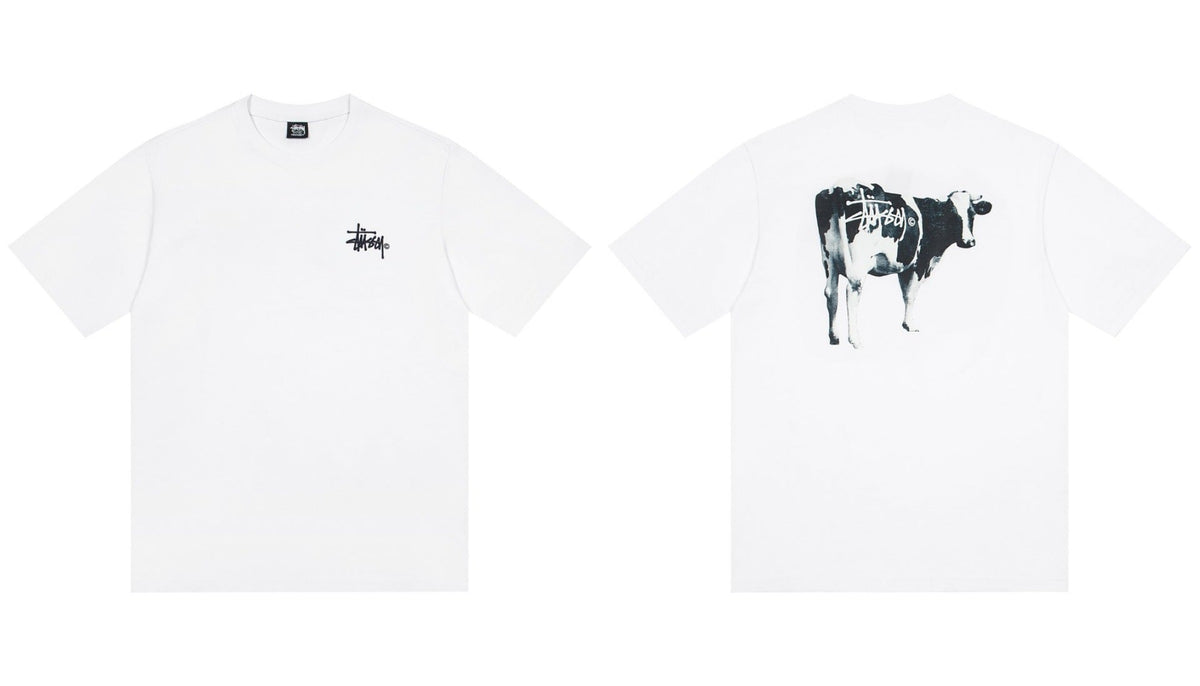 STUSSY Cow Graphic T-Shirt