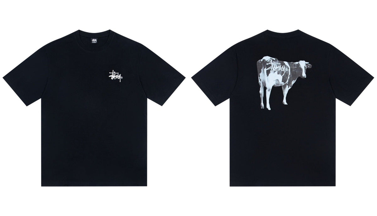 STUSSY Cow Graphic T-Shirt