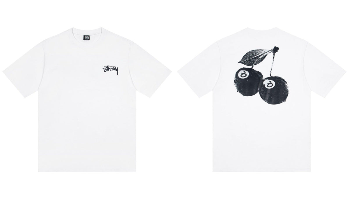 STUSSY 8 Ball Cherry Graphic T-Shirt
