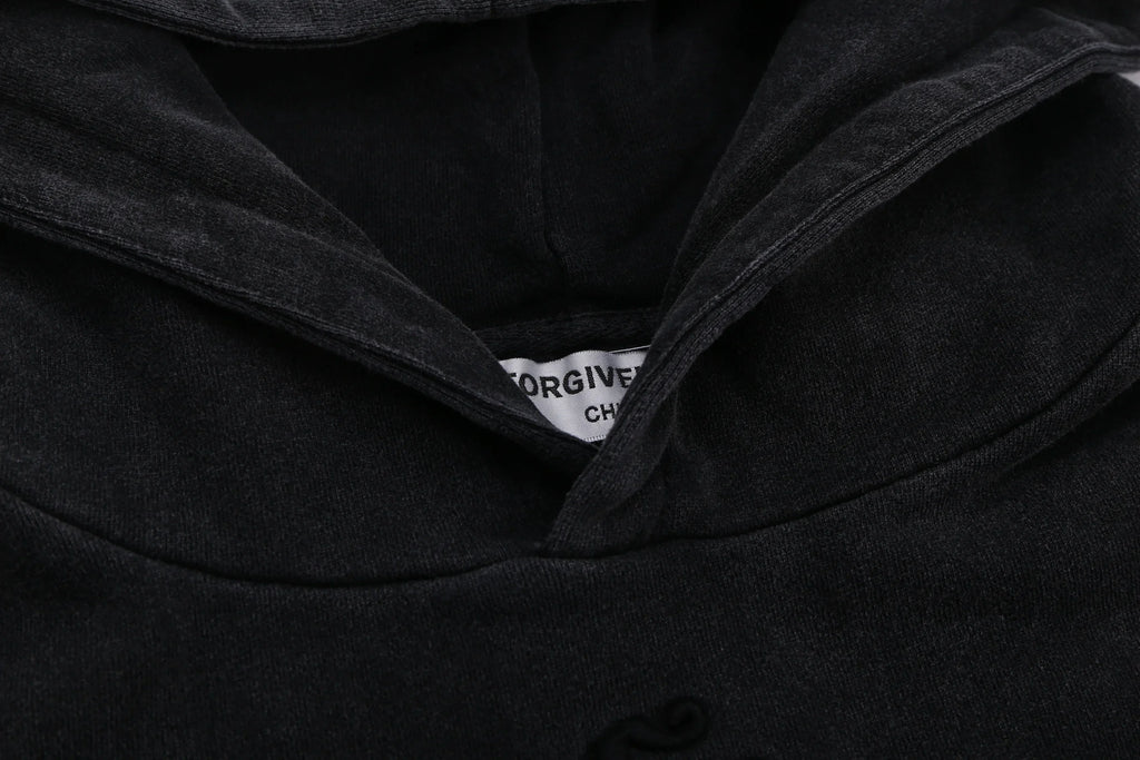 Vintage Washed Deconstructed Forgiveness Hoodie