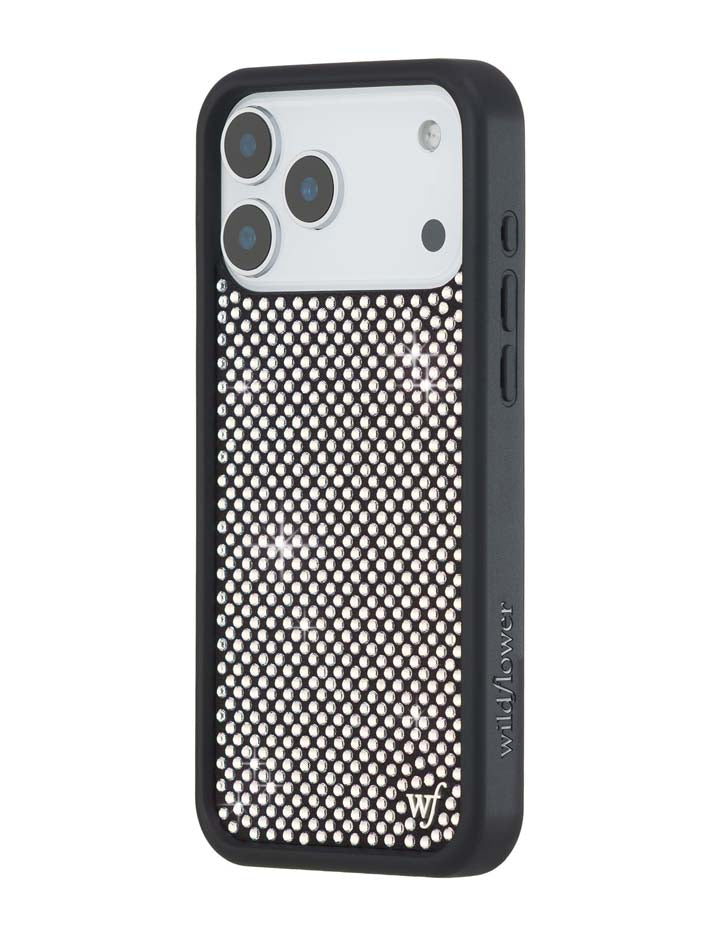 Rhinestone iPhone Case | White