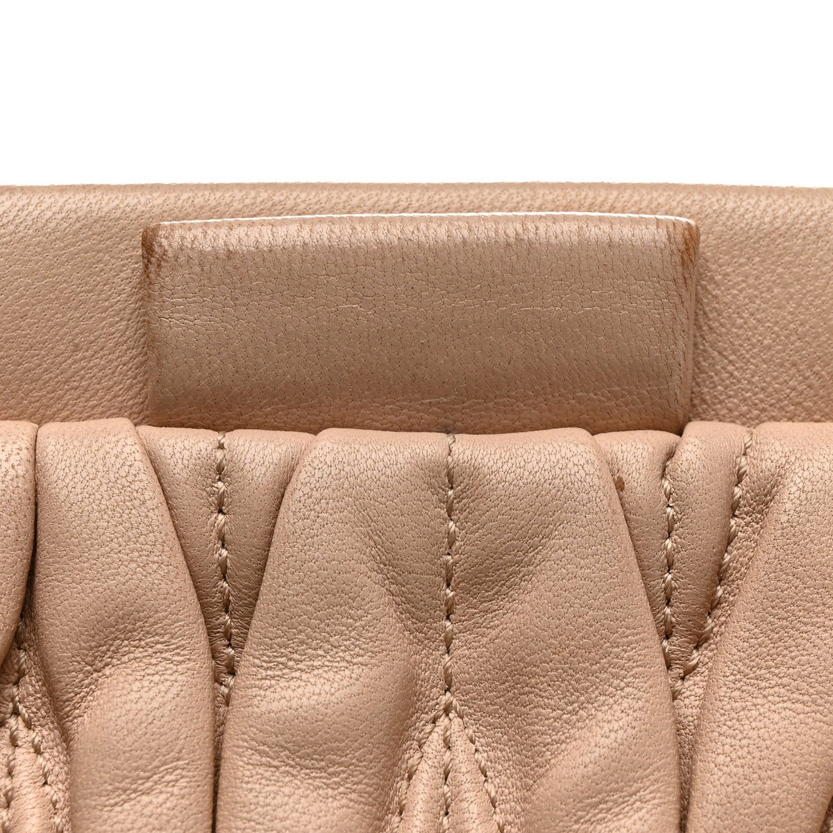 Nappa Matelasse Clutch Cammeo