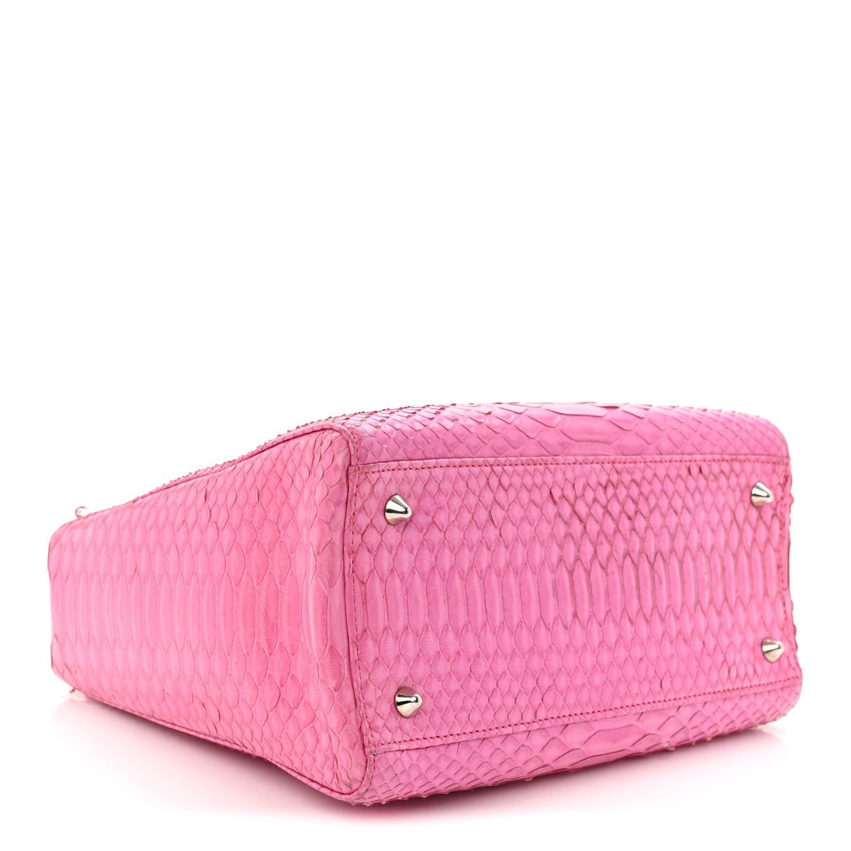 Snakeskin Medium Lady Dior Pink