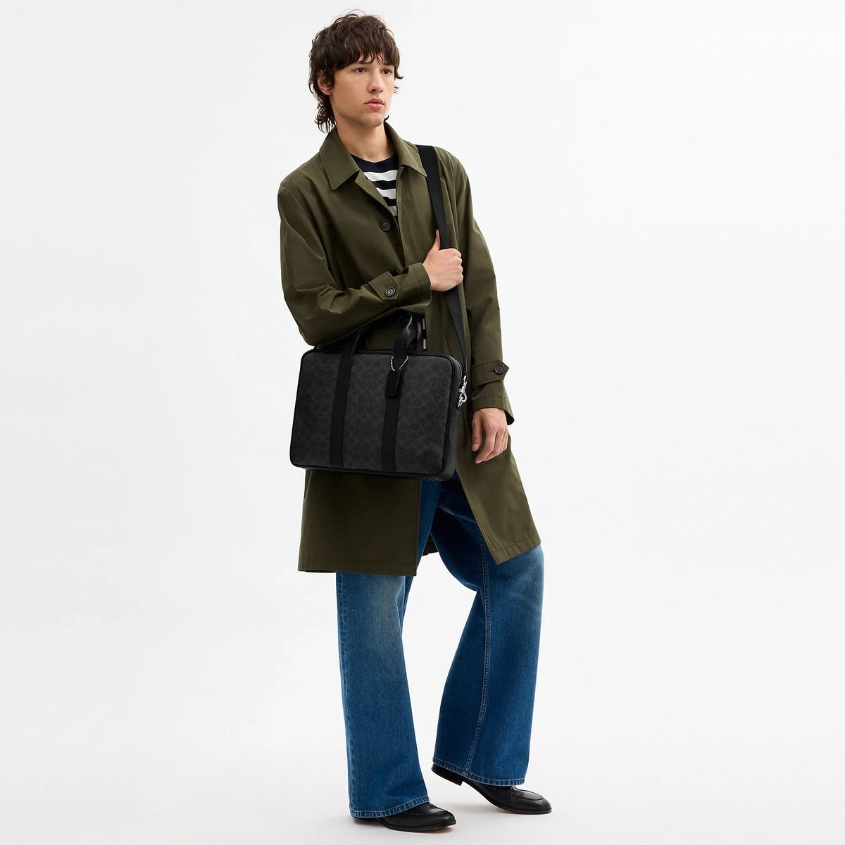 Coach Outlet Austin Brief In Signature Canvas