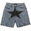 Star Denim Hip Hop Shorts