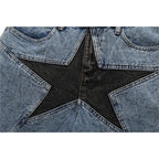 Star Denim Hip Hop Shorts