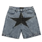 Star Denim Hip Hop Shorts