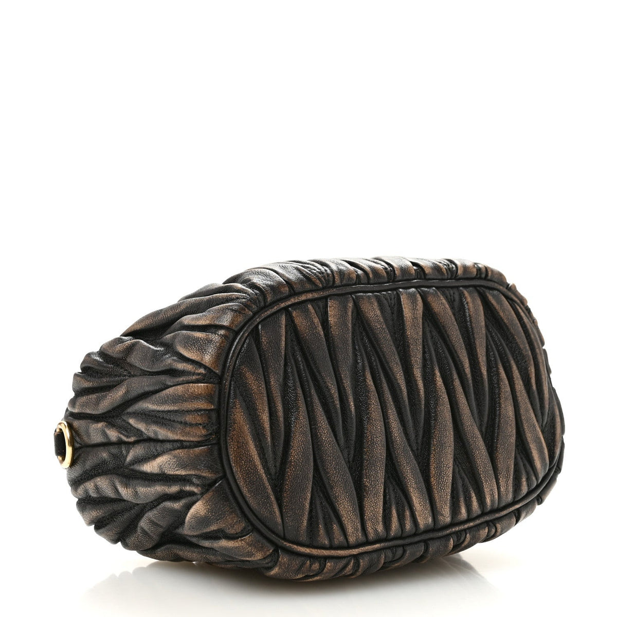 Nappa Matelasse Pouch Sand Coffee