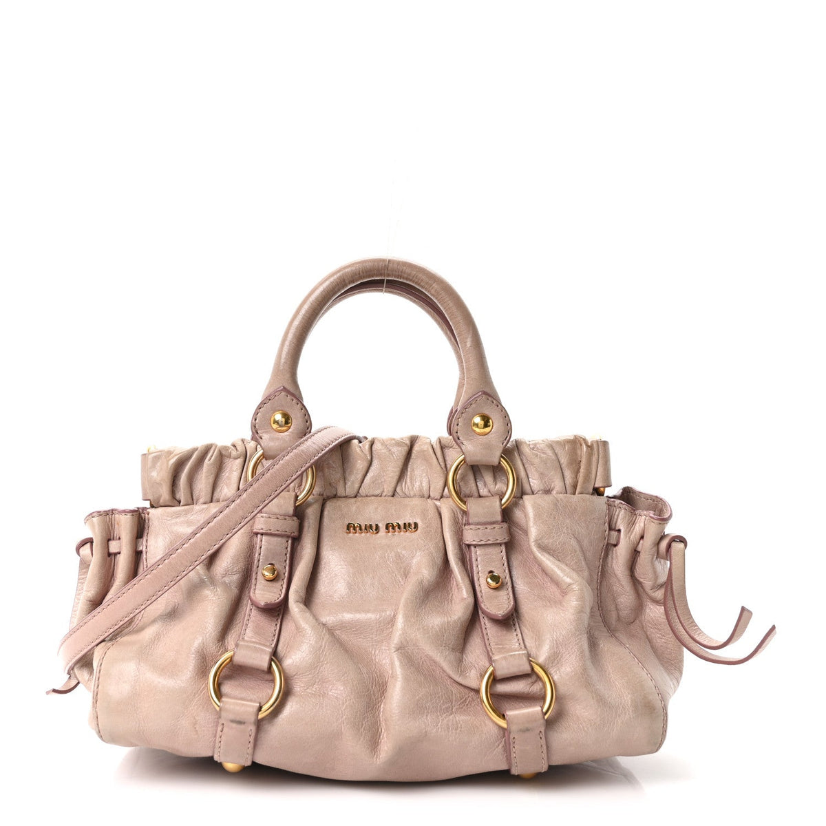 Vitello Shine Top Handle Satchel Mughetto