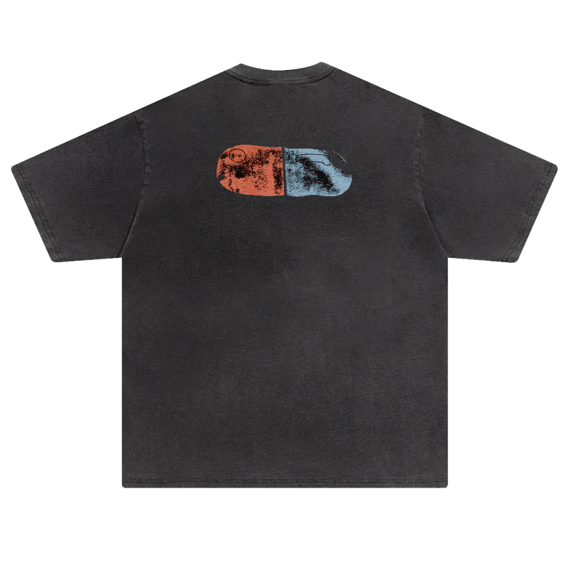 Vintage Washed "Motorcycle" Oversized Tee