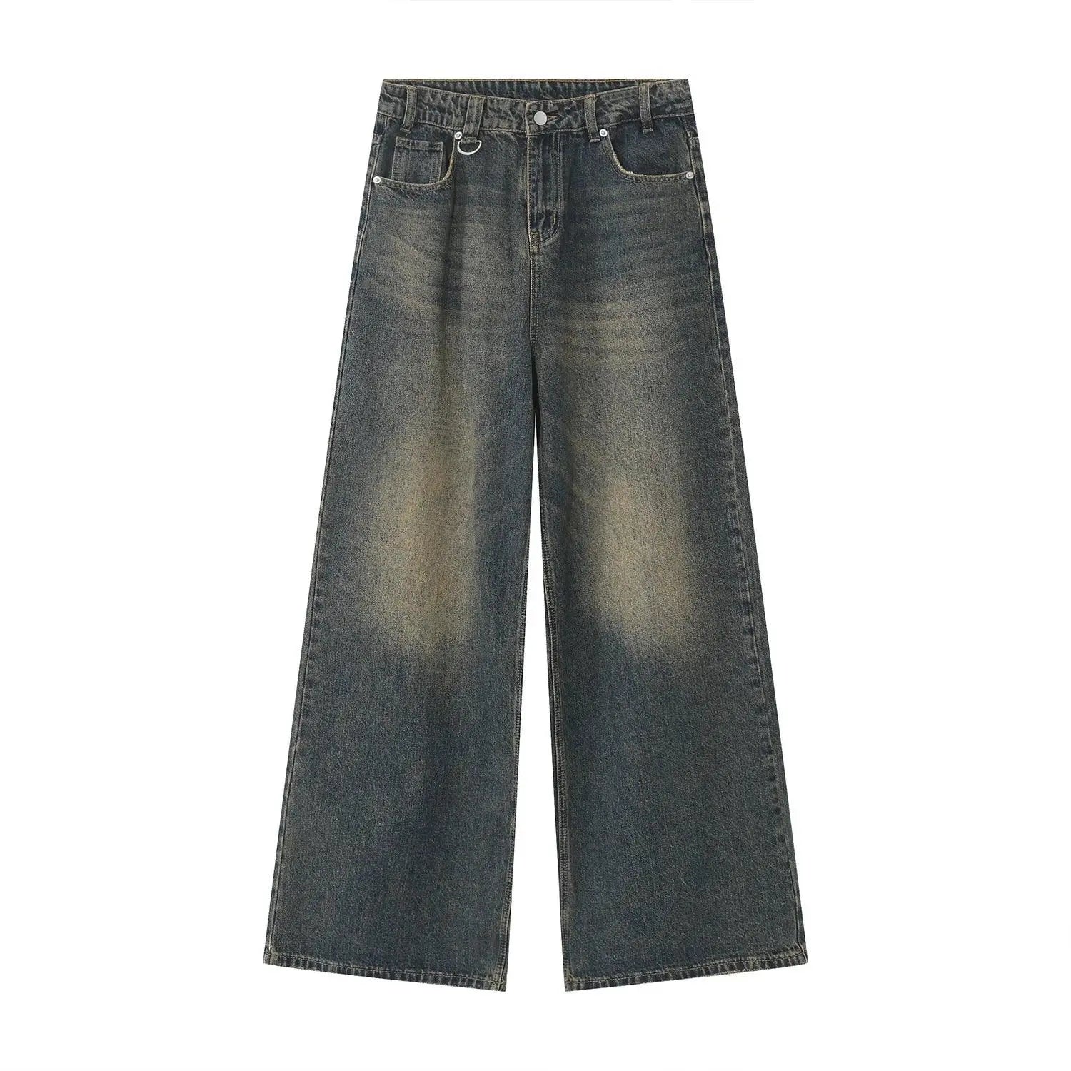 Baggy Black Washed Denim Jeans