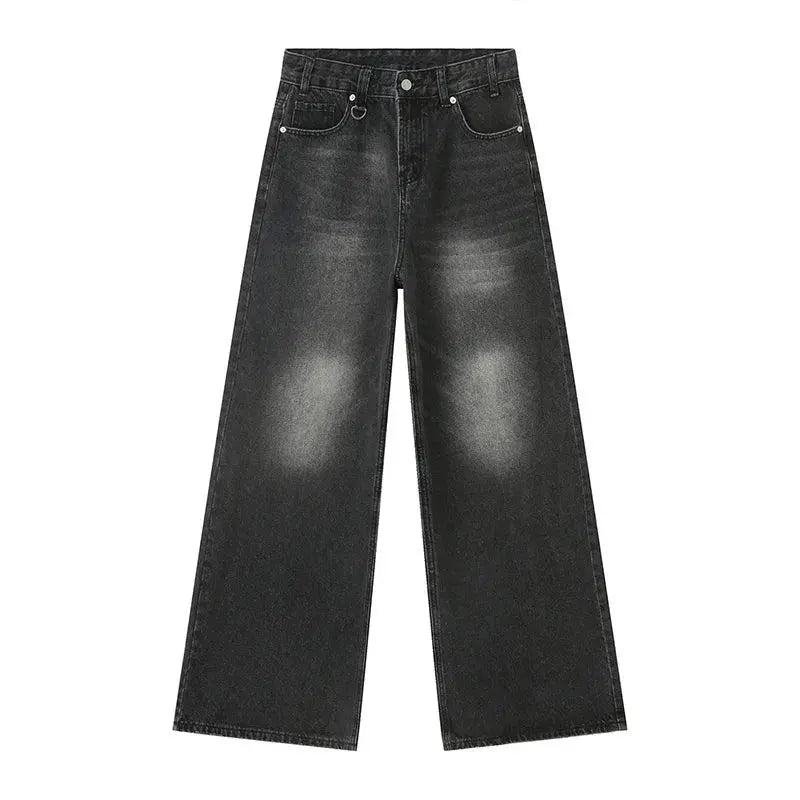 Baggy Black Washed Denim Jeans