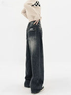 Baggy Dark Wash High Waist Jeans