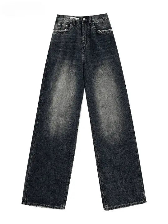 Baggy Dark Wash High Waist Jeans