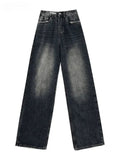Baggy Dark Wash High Waist Jeans