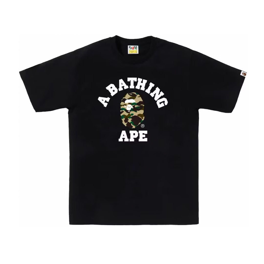 BAPE 1st Camo College Tee Black/Yellow