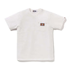 BAPE A Rising Ape Pocket Tee White