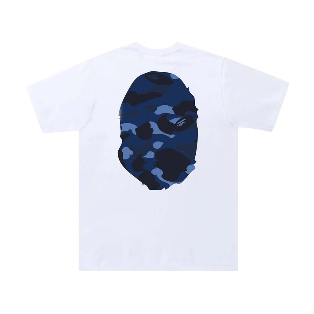 BAPE Color Camo Big Ape Head Tee 'White/Navy'
