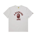 BAPE Color Camo College Tee 'White/Red'