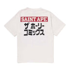 Bape Saint Michael Squadron Tee Vintage White