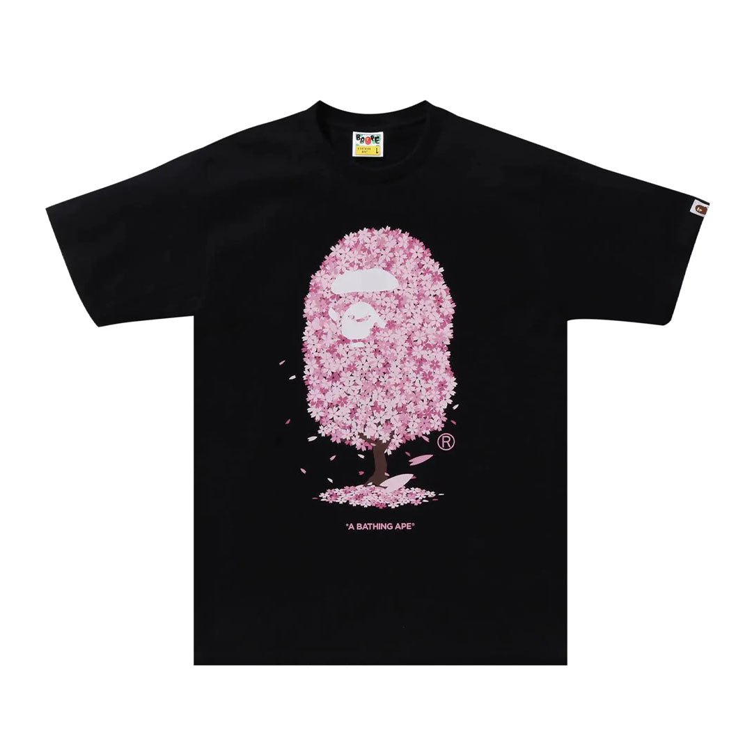 Bape Sakura Tee Black Floral