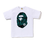 BAPE Speed Racer Big Ape Head Tee White Green