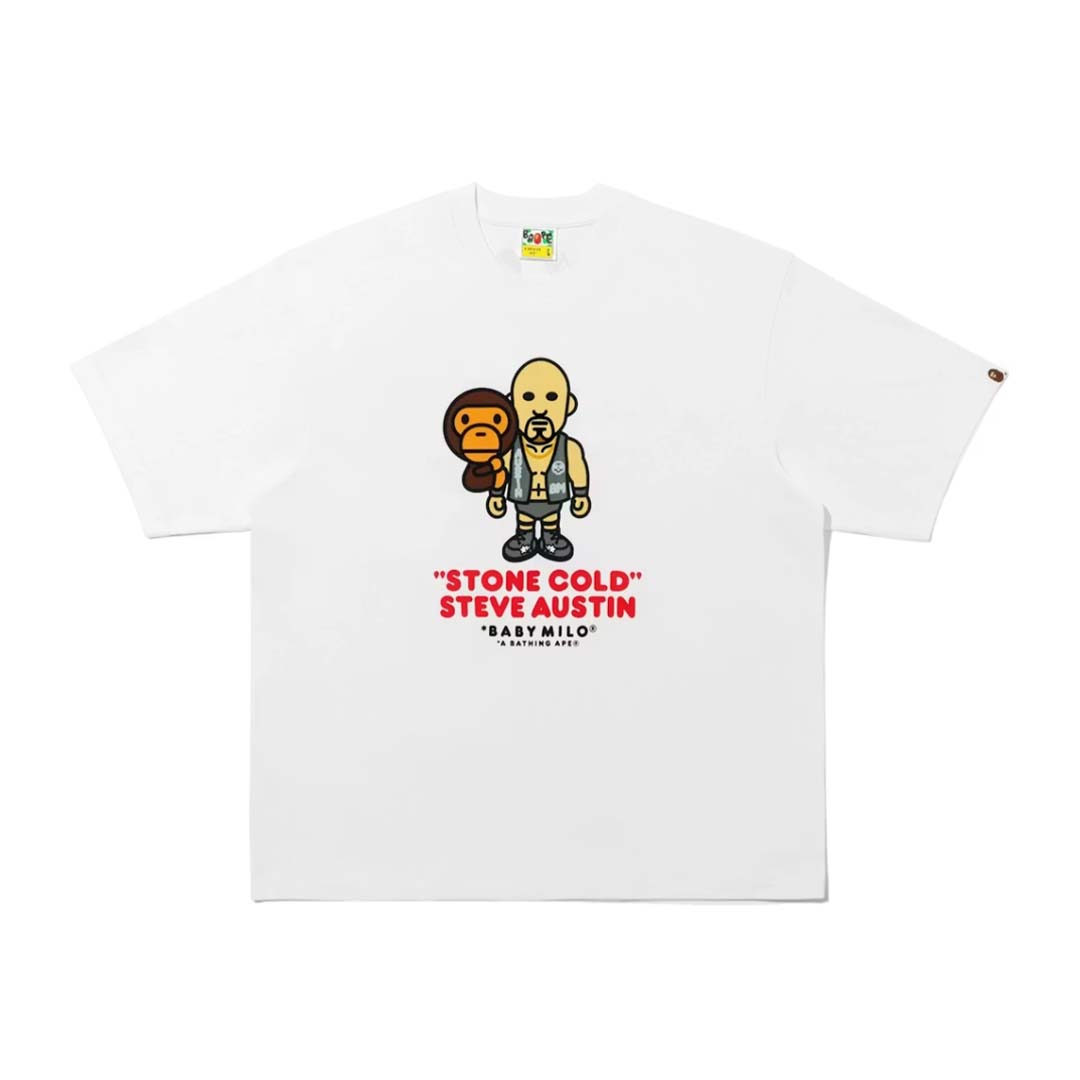 BAPE Stone Cold Steve Austin Tee White
