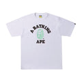 BAPE Text Code Camo College Tee White