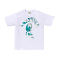 BAPE Tie Dye Twist College Tee White Blue