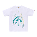 BAPE Tie Dye Twist Shark Tee White Blue
