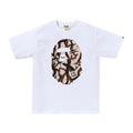 BAPE Trial Camo Big Ape Head Tee White/Beige