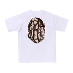 BAPE Trial Camo Big Ape Head Tee White/Beige