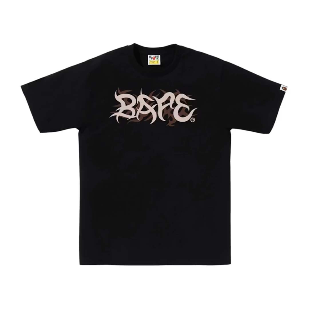 BAPE Trial Camo Logo Tee Black
