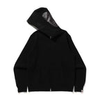 Bape Triple Black Shark Zip Up Hoodie