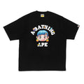 BAPE x Mr. College Tee Black