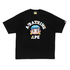 BAPE x Mr. College Tee Black