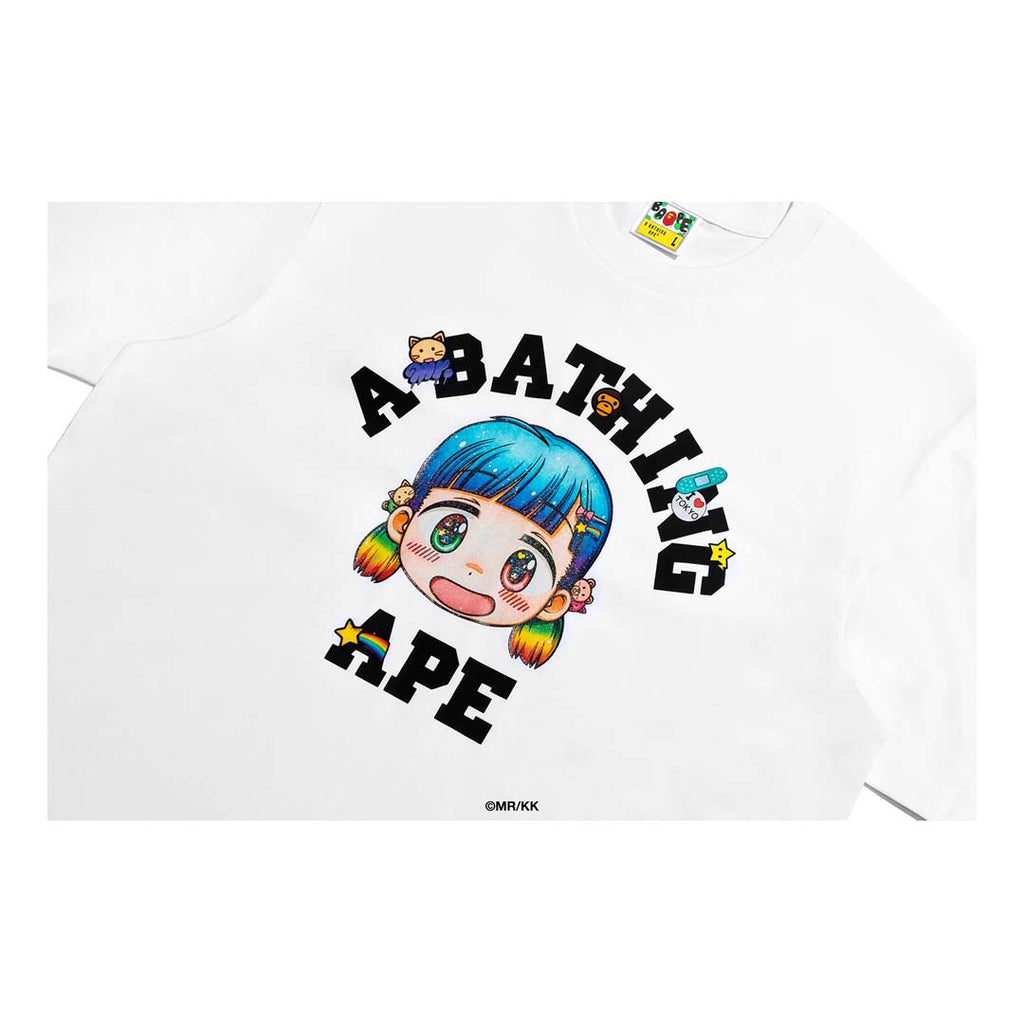 BAPE x Mr. College Tee White