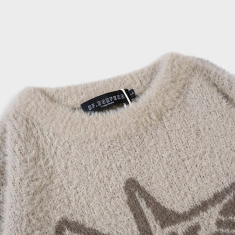 Oversized Y2K Knit Sweater