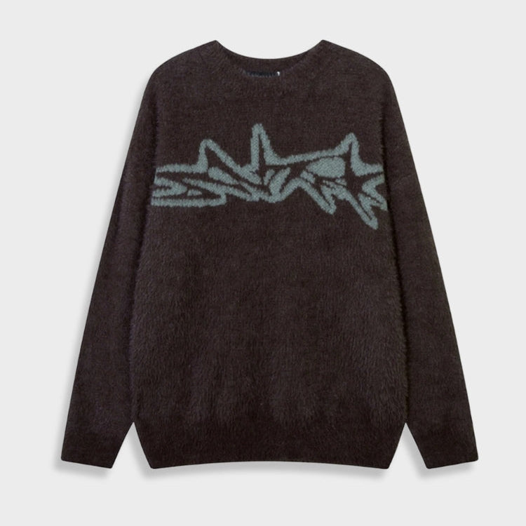 Oversized Y2K Knit Sweater