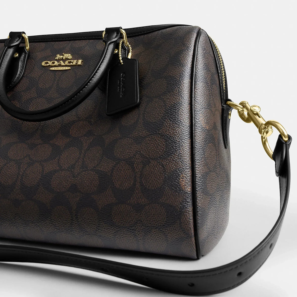 Coach Outlet Rowan Large Satchel Bag In Signature Canvas