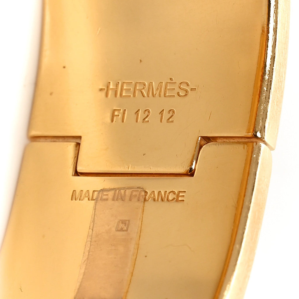 Enamel Wide Clic Clac H Bracelet GM Papaye