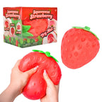 Toymendous Squeeze Strawberry - Extra Large 5" Squishy Stress Ball