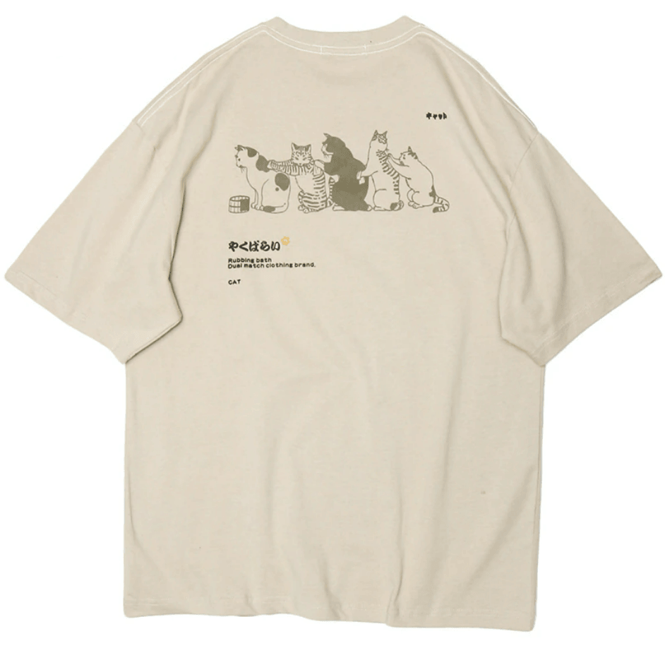Cat Massage Train Tee