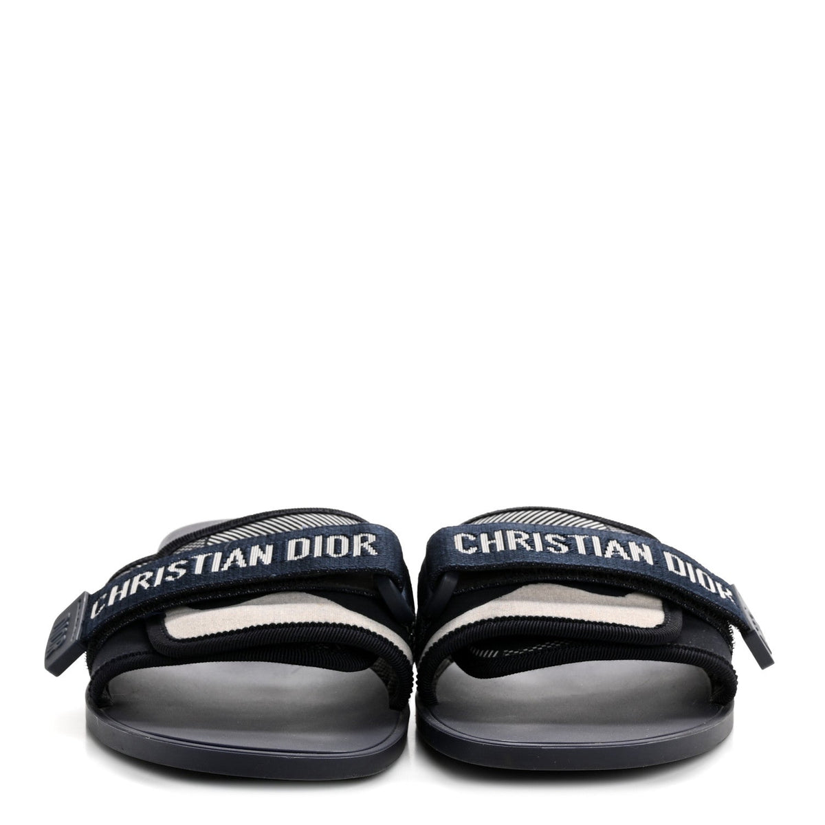 Technical Stretch Fabric Camouflage Dio(r)evolution Slide Sandals 41 Deep Blue