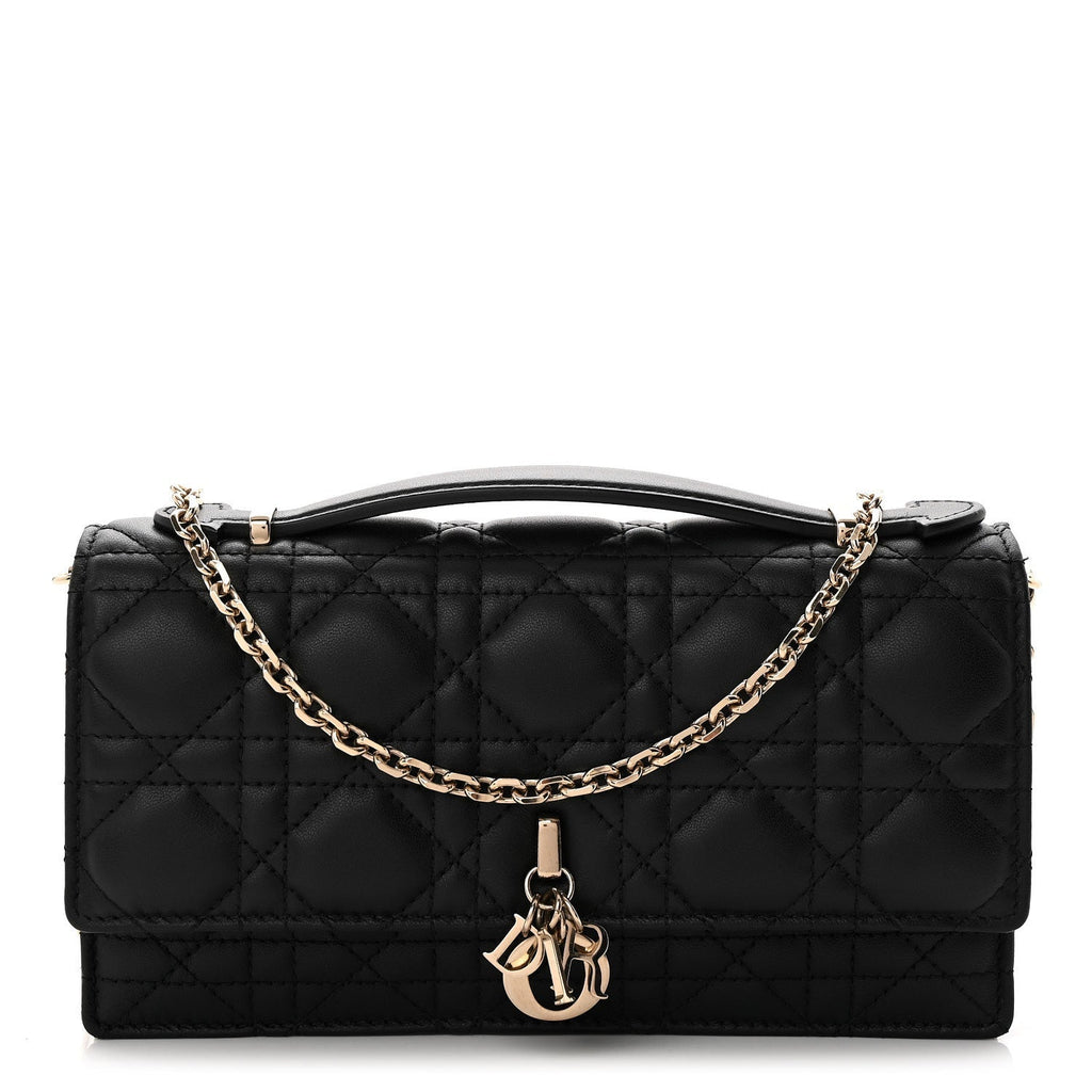 Lambskin Cannage Mini My Dior Bag Black