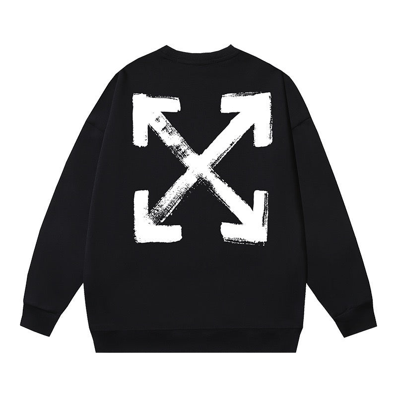 Off-White Brush Arrow Graphic Sweatshirt Black