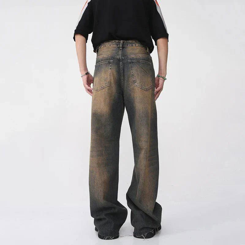 Distressed Baggy Wide Leg Jeans