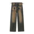 Distressed Baggy Wide Leg Jeans