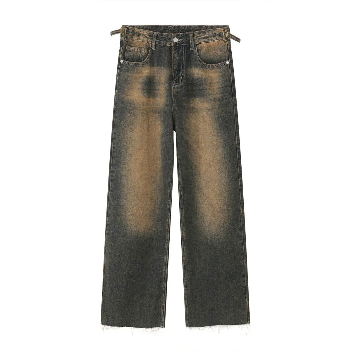 Distressed Baggy Wide Leg Jeans