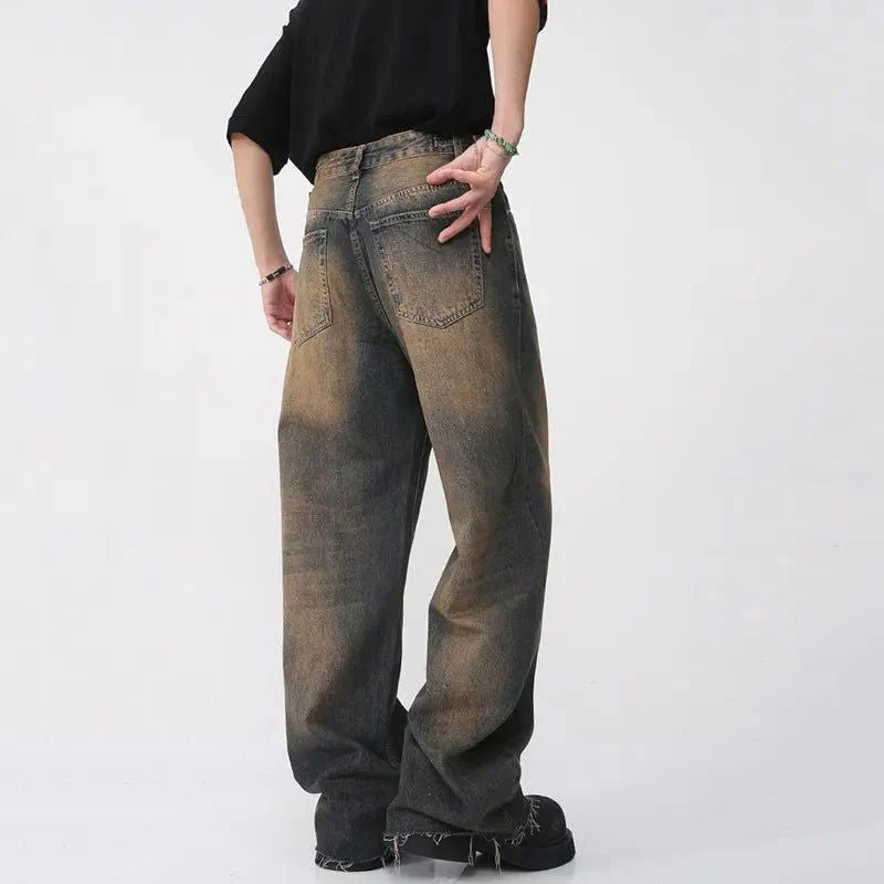 Distressed Baggy Wide Leg Jeans
